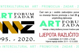 OTVORENJE IZLOŽBE - 14. INTERKULTURALNA ART – PROMOCIJA – ZADAR 2020. - LJEPOTA RAZLIČITOSTI